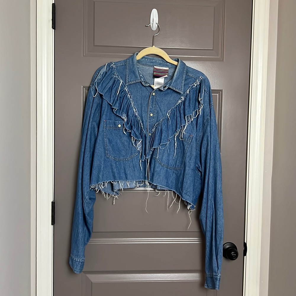 Urban Renewal denim crop top